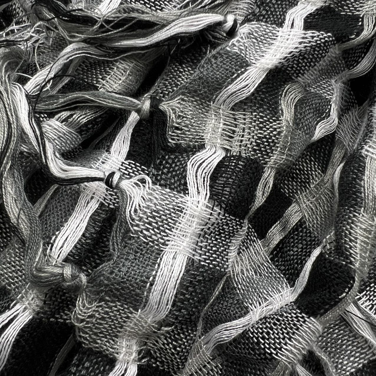 Close-up of woven fabric texture